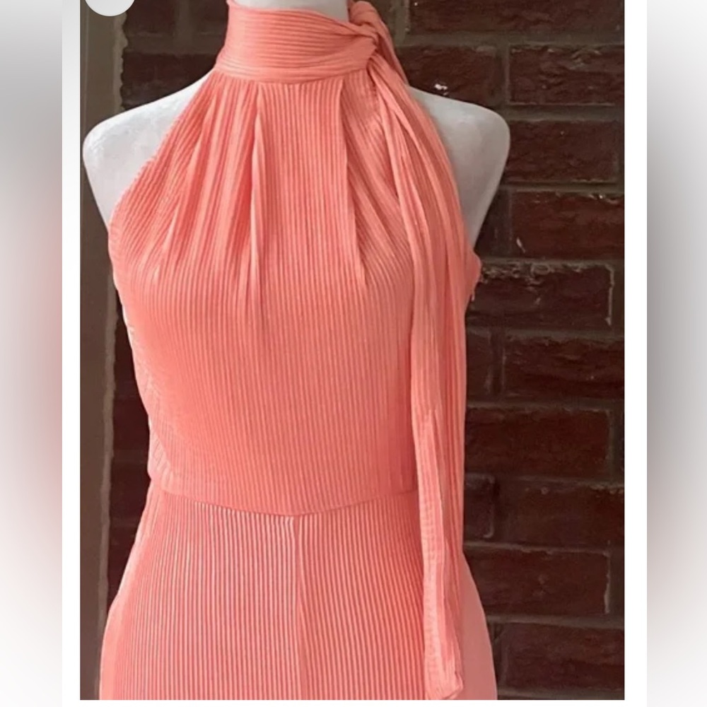 NWT Black Halo Wide-Leg Coral Jumpsuit - Picture 2 of 3